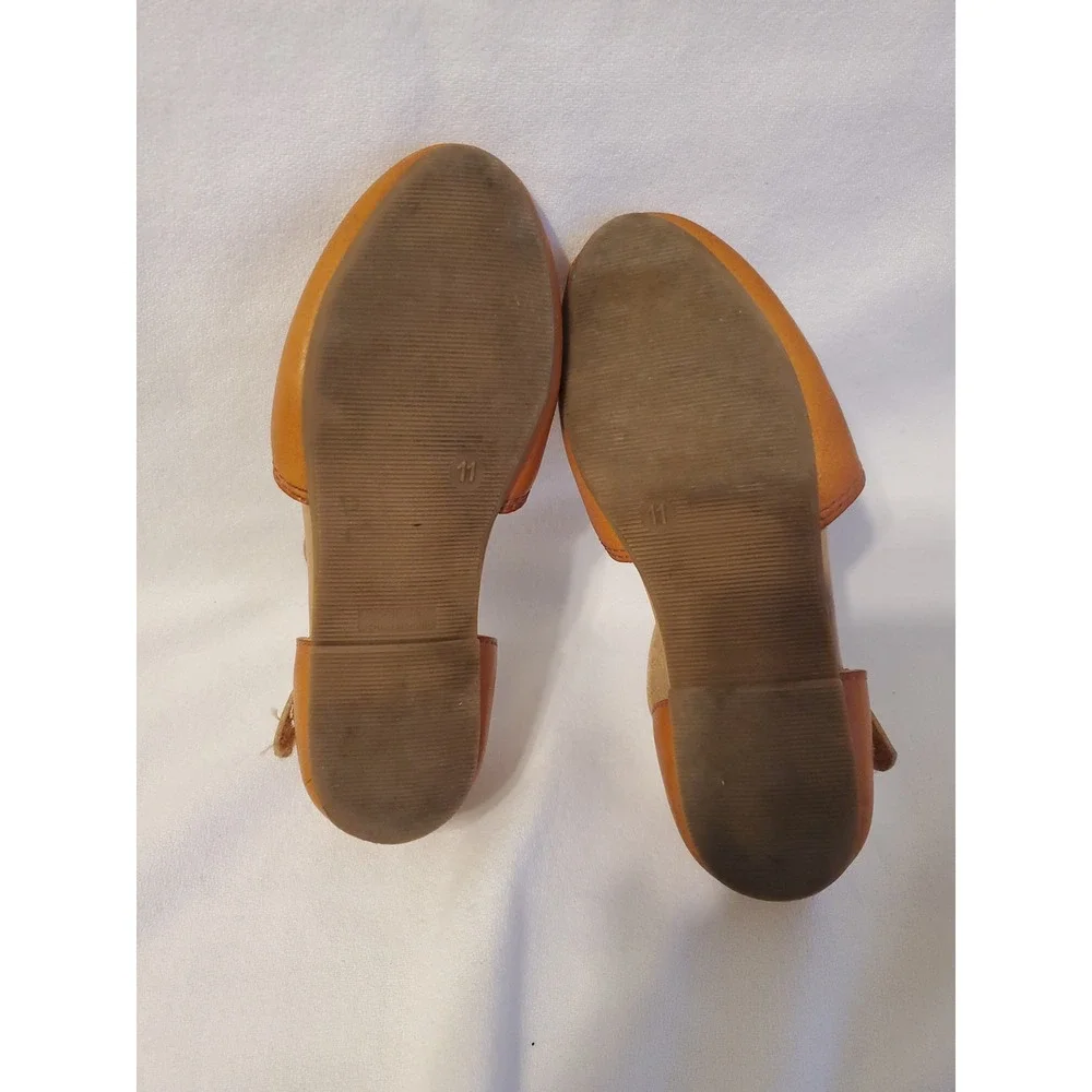 Old Navy Girls Tan Brown Huarache Woven Cage Toe Ankle Strap Sandals Size 11